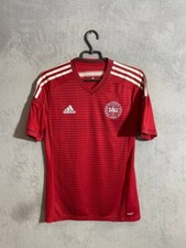 Denmark National Team Jersey AUTHENTIC 2014/16 Red Adidas G75099 Men's Size 6