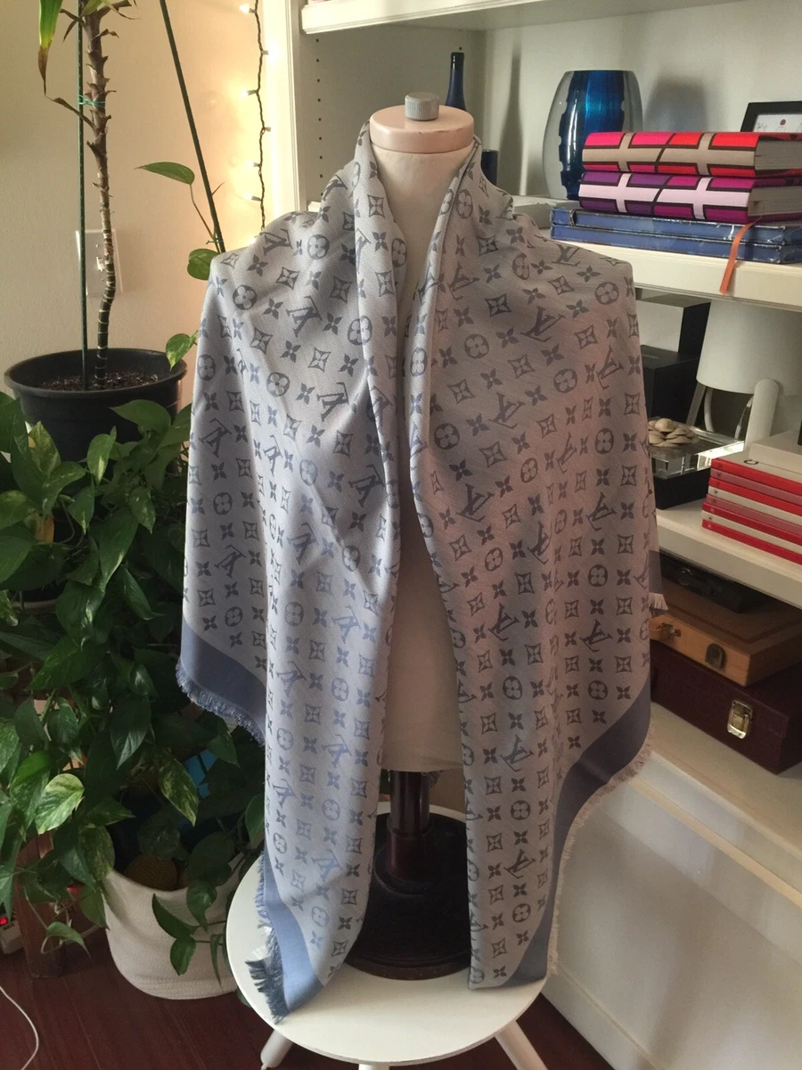 vuitton wool silk scarf