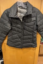 Nau Clothing Lightweight Quilted Goose Down  Jacket Sz Xs (4) Gray Puffer