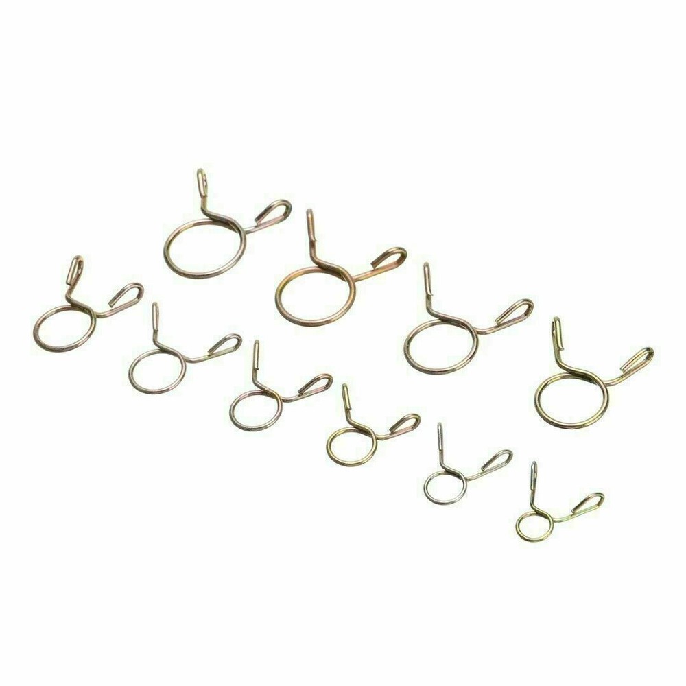 250PCS Spring Clips Assortment Kit Fuel Line Hose Tubing Clamps for Motorcycle
