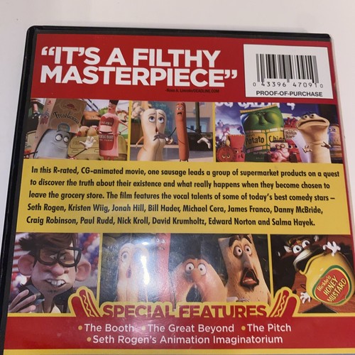 Sausage Party DVD 2016 Seth Rogan Kristin Wiig Jonah Hill Michael Cera - Picture 11 of 16