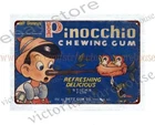 Pinocchio CHEWING GUM metal tin sign room auto garage decoration items