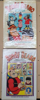 Bundle x2 DANDY AND THE BEANO FAMOUS FACES FROM THE COMICS 1980's Rare Vintage  