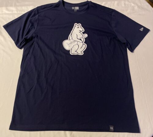 New Era Chicago Cubs Tshirt “old” Logo With Guitar XL