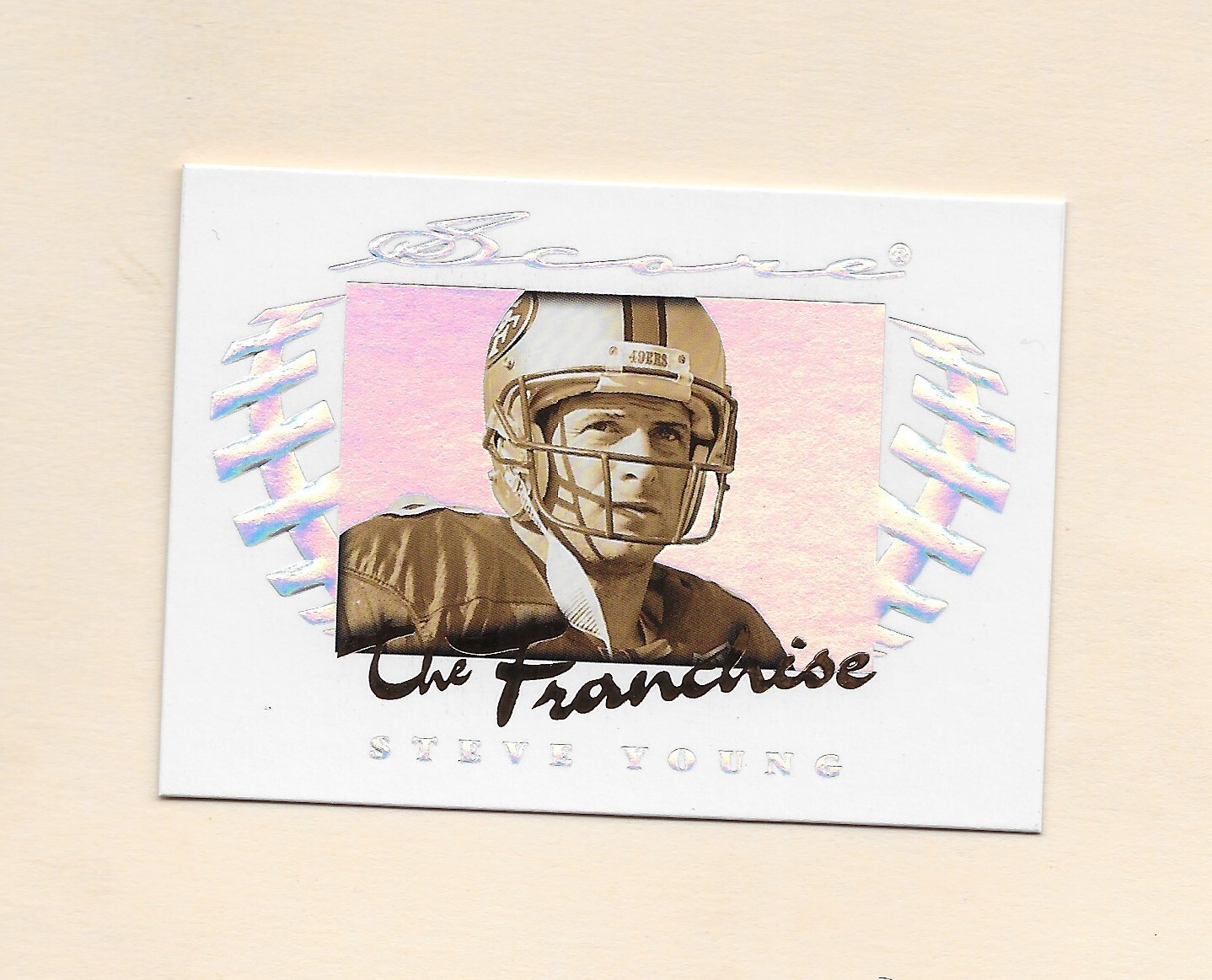 1997 Steve Young Score The Franchise Enhanced San Francisco 49ers #9