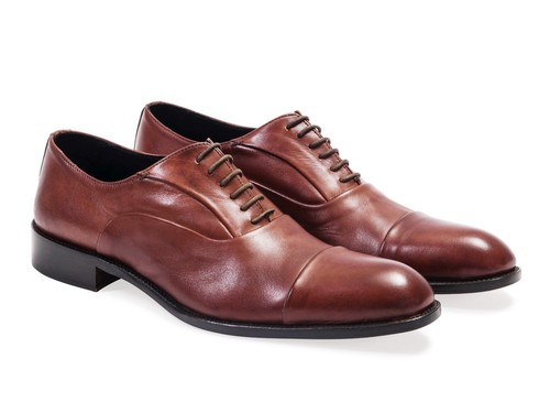 100% Mens Leather. Oxford - Shoes - Picture 5 of 10