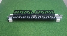N Scale 1/160 Pair Of Black Bridge Trestles. Kato Unitrack Compatible Free Ship