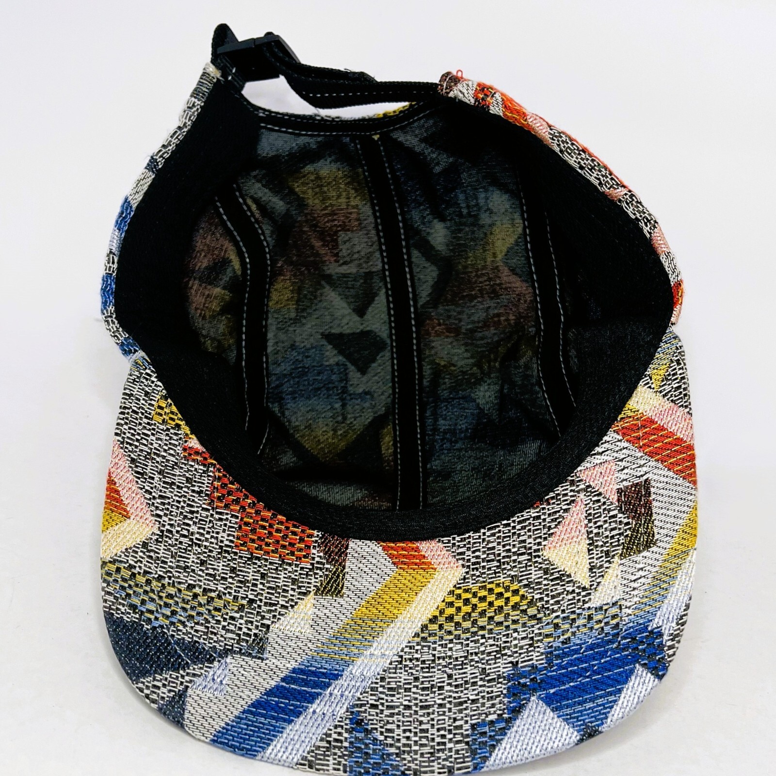 Patchwork 5 panel Hat Adjustable Multicolored Low… - image 6