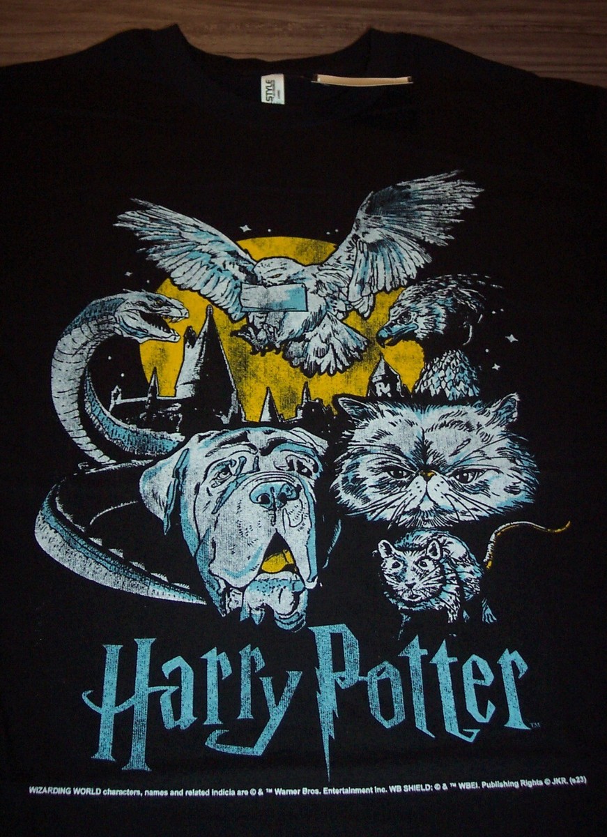 Vintage Style HARRY POTTER T-Shirt MENS LARGE Wizarding World NEW