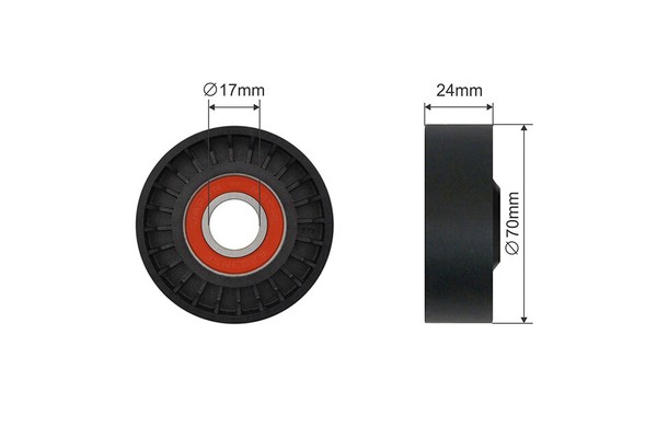 NTY Spannrolle Keilrippenriemen FÜR Volvo S60 I S80 I V70 II XC70 I XC90 I-image