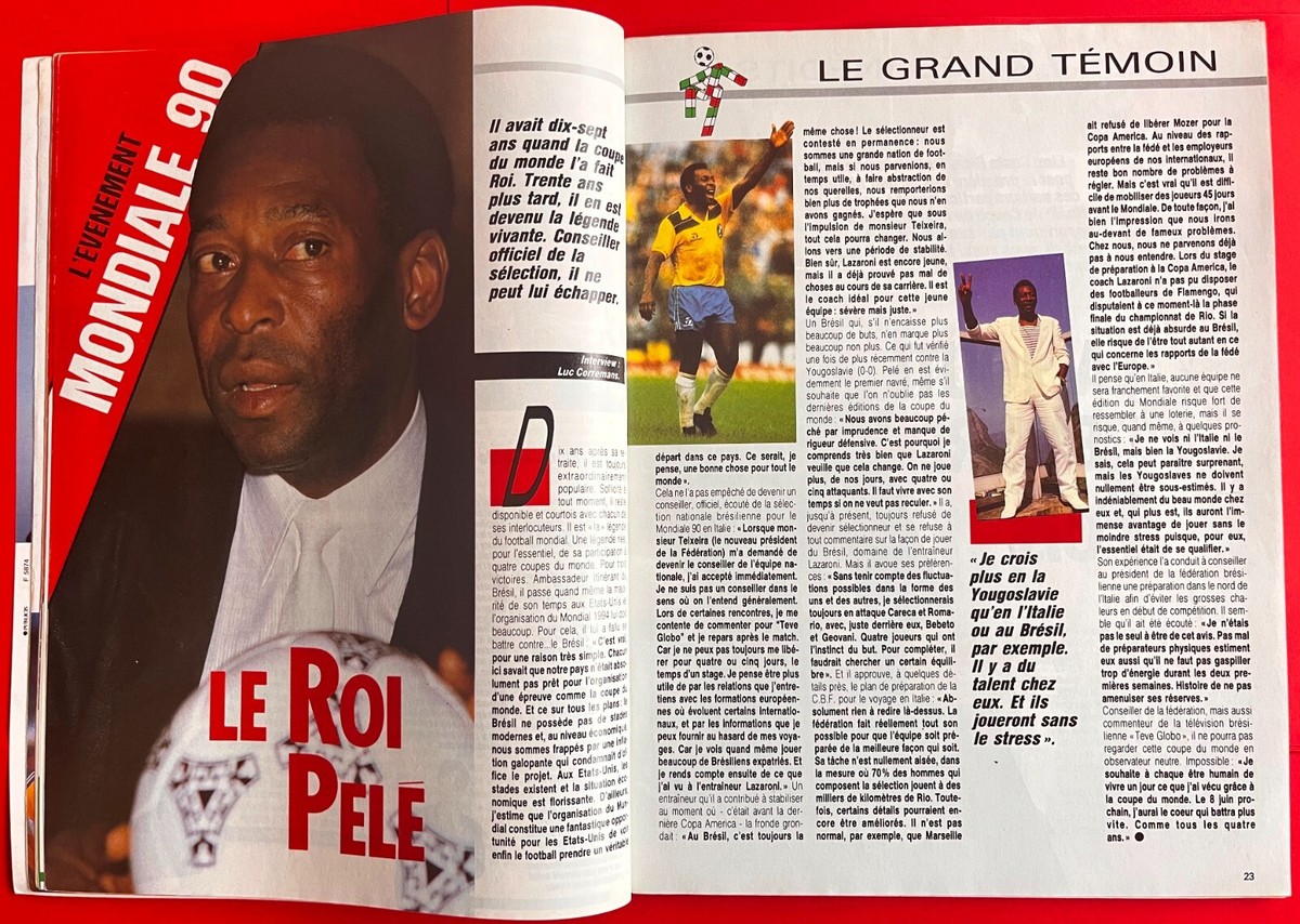 Onze Mondial N°11 Spécial Mondial 1990 - Complet Avec Poster Pelé, Maradona Et Fiches