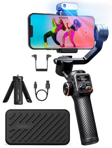 Wysoki zestaw iSteady M6 3-osiowy stabilizator gimbala AI magnetyczne światło wypełniające smartfon - Zdjęcie 2 z 15