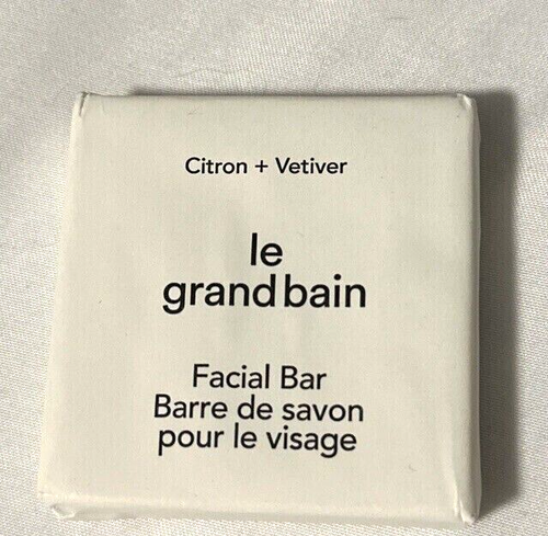 LOT OF 5 LE Grand Bain FACIAL SOAP BAR Citron+Vetiver 25g / 0.88oz Each - Afbeelding 2 van 3