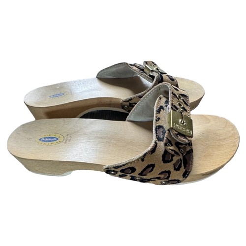 Dr Scholls Sandals Double Strap Buckle Suede Leather Brown  display picture 2