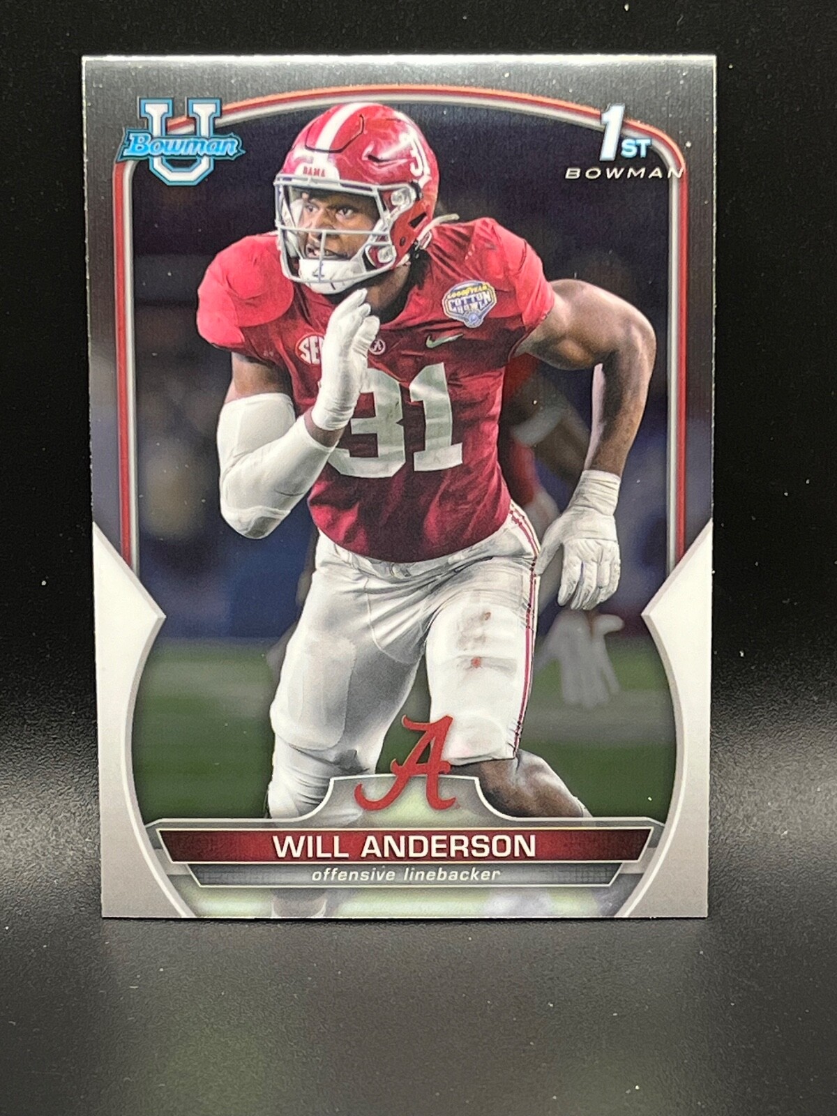 2022 Bowman University Chrome Will Anderson #52