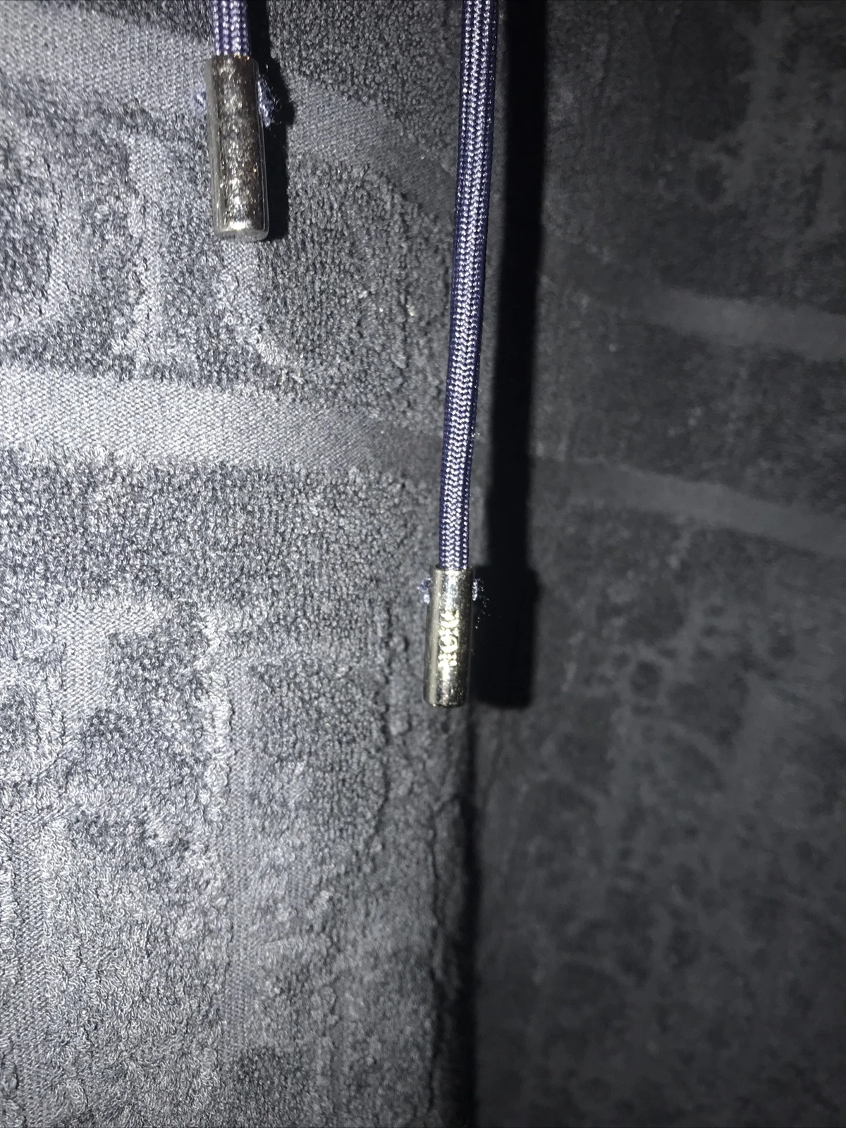 Felpa con cappuccio oblique Dior oversize da uomo blu navy motivo jacquard cotone taglia M