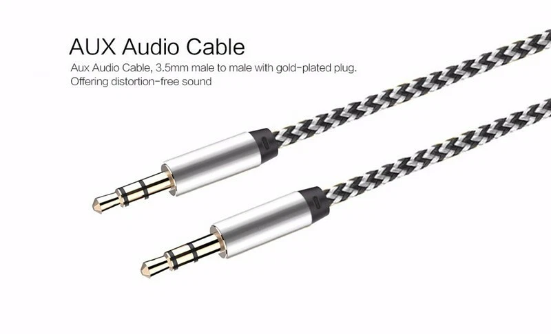 2PACK Aux Cord 3.5mm Male to Male Auxiliary Audio Cable For Car Headphone iPhone - Image 3 of 4