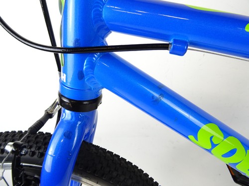 2023 Squish 18" Stage 4 Unisex Kids Bike Age 6-8 Low-Used VGC Blue Lime KB-72 - Picture 14 of 14