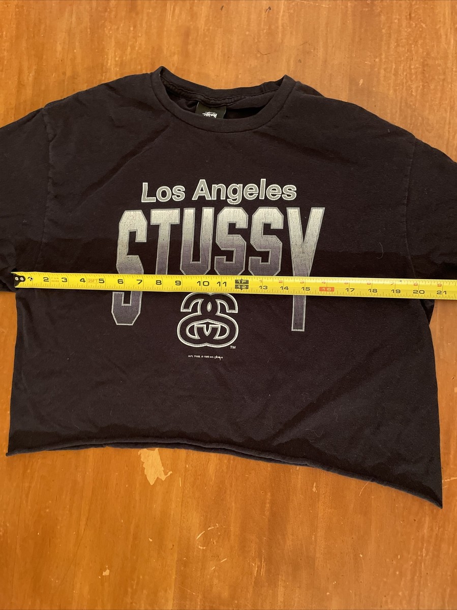Vintage Stussy INTL TRIBE 1980 Logo T Shirt Black Los Vintage Stussy INTL TRIBE 1980 Logo T Shirt Black Los