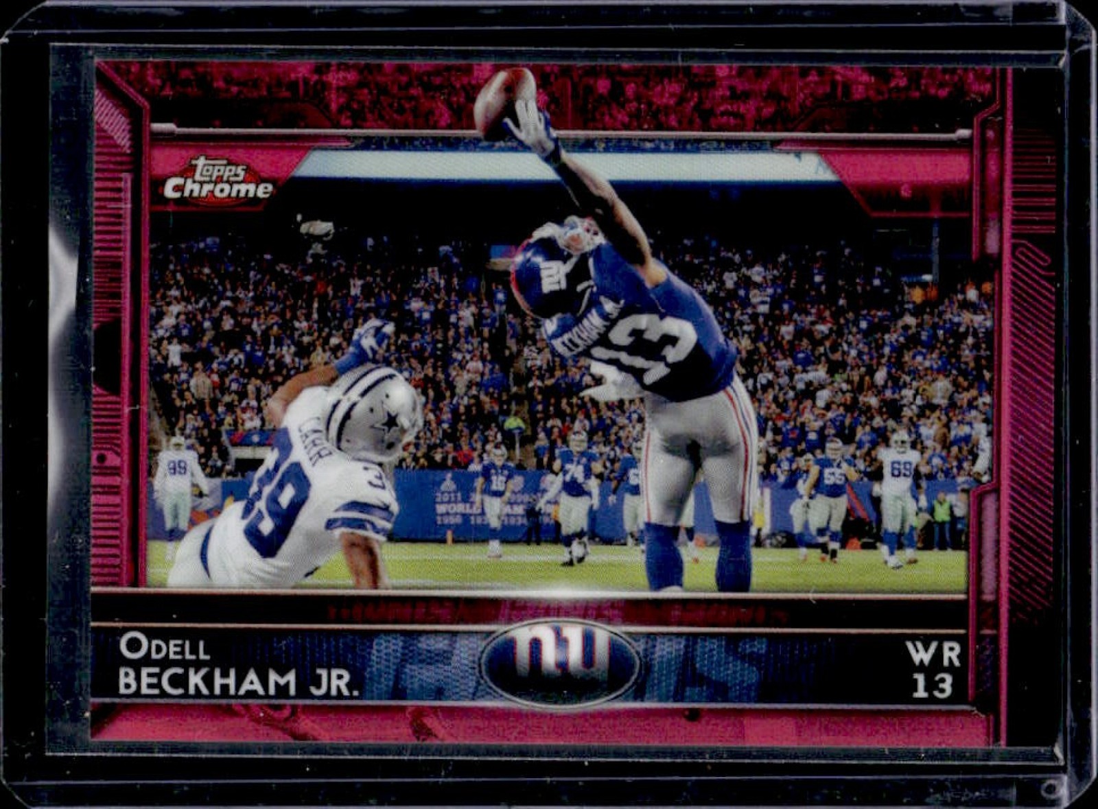 2015 Topps Chrome Odell Beckham Jr. Pink Refractor #/399 Giants