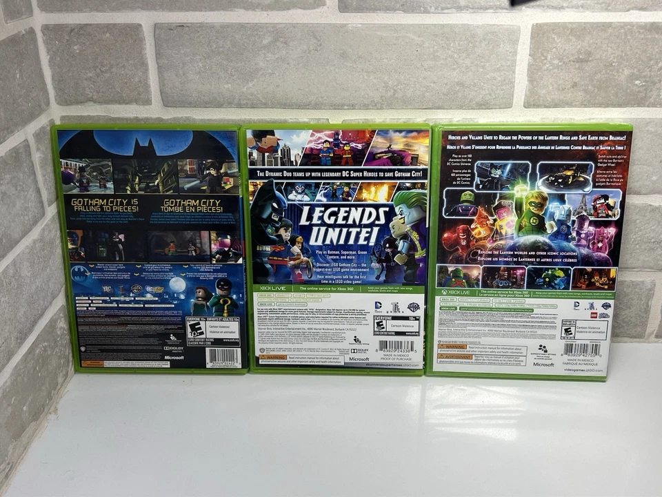 LEGO Batman 1 2 AND 3 (NEW) Collection Microsoft Xbox 360 - Complete & 1 Sealed - Image 2 of 4