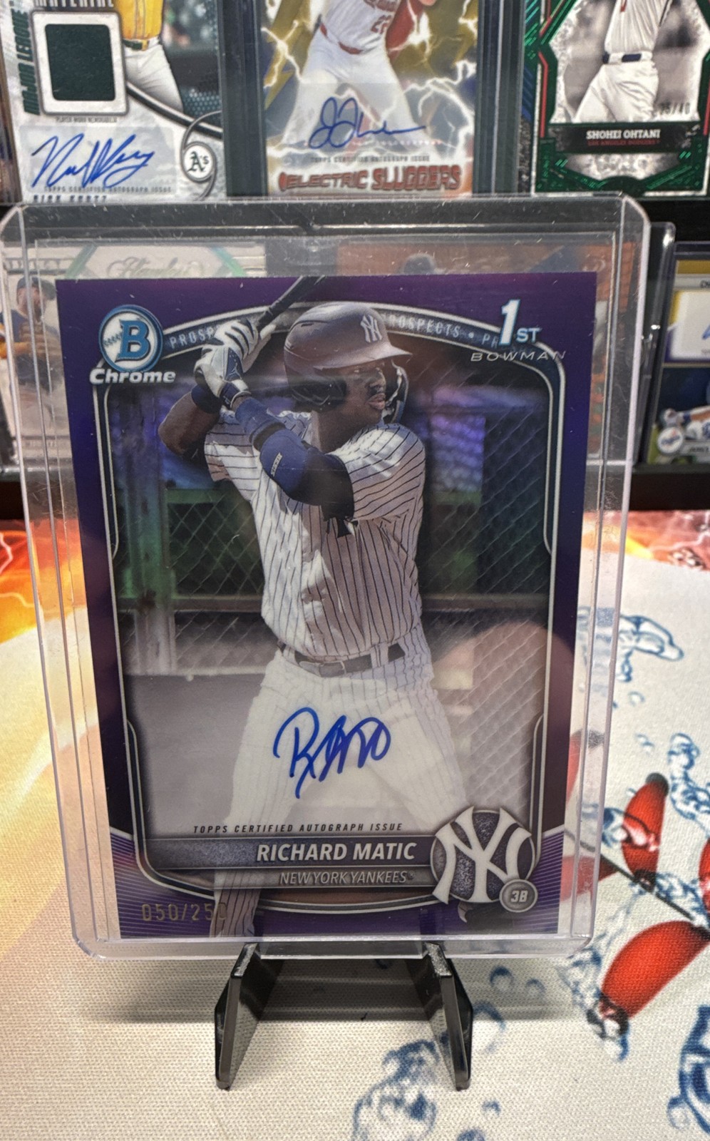 2025 Bowman - Chrome Prospect Autographs Richard Matic Purple Refractor /250 