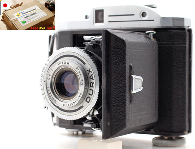 〖Fast neuwertig〗 Konica Pearl Rangefinder 6 x 4,5 Filmkamera 75 mm f4,5...
