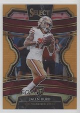 2019 Panini Select Concourse Orange Prizm 37/49 Jalen Hurd #6 3hd