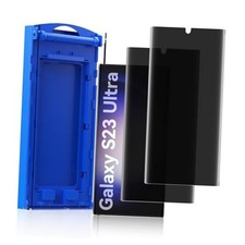 2 Pack Anti-Spy Private Screen Protector Install kit Galaxy S23 Ultra Privacy