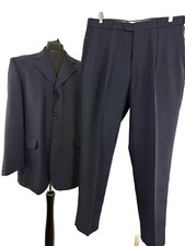 Jonathan Adams suit 42 in chest 36W 30L polyester navy blue regular