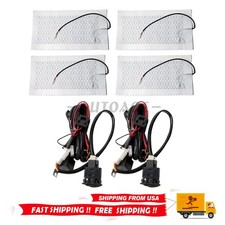 Seats Carbon Fiber Heated Seat Heater Pad Kit Car Cushion Switch 12v Us
