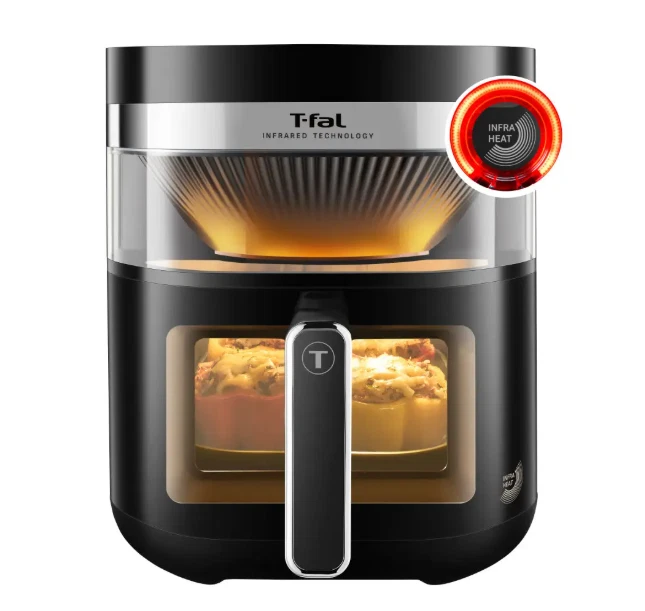New T-fal Infrared 2.0 Air Fryer 7.3 QT Black Dual Heat No Preheat Easy Fry
Opens in a new window or