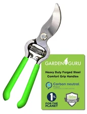 GARDEN GURU Classic Bypass Pruning Shears Clippers – Heavy Duty Forged Steel ...