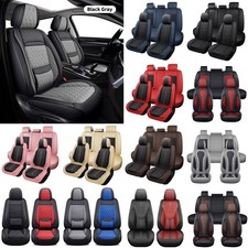 Full Set Leather Seat Cover For Gmc Sierra 1500 2500hd 3500hd Front Rear Cushion