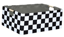 Storage Basket Room Decor Gifts Basket Foldable Nursey Box Kids Checkered