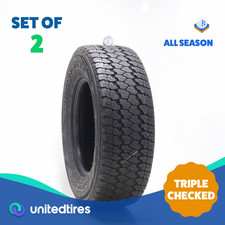 Set Of 2 Used Lt 26570r17 Goodyear Wrangler Silent Armor Pro-grade - 7.532