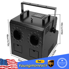 900W 3 in1 Bubble Fog Machine Stage Smoke Bubble Machine RGB LED Light w/ Remote