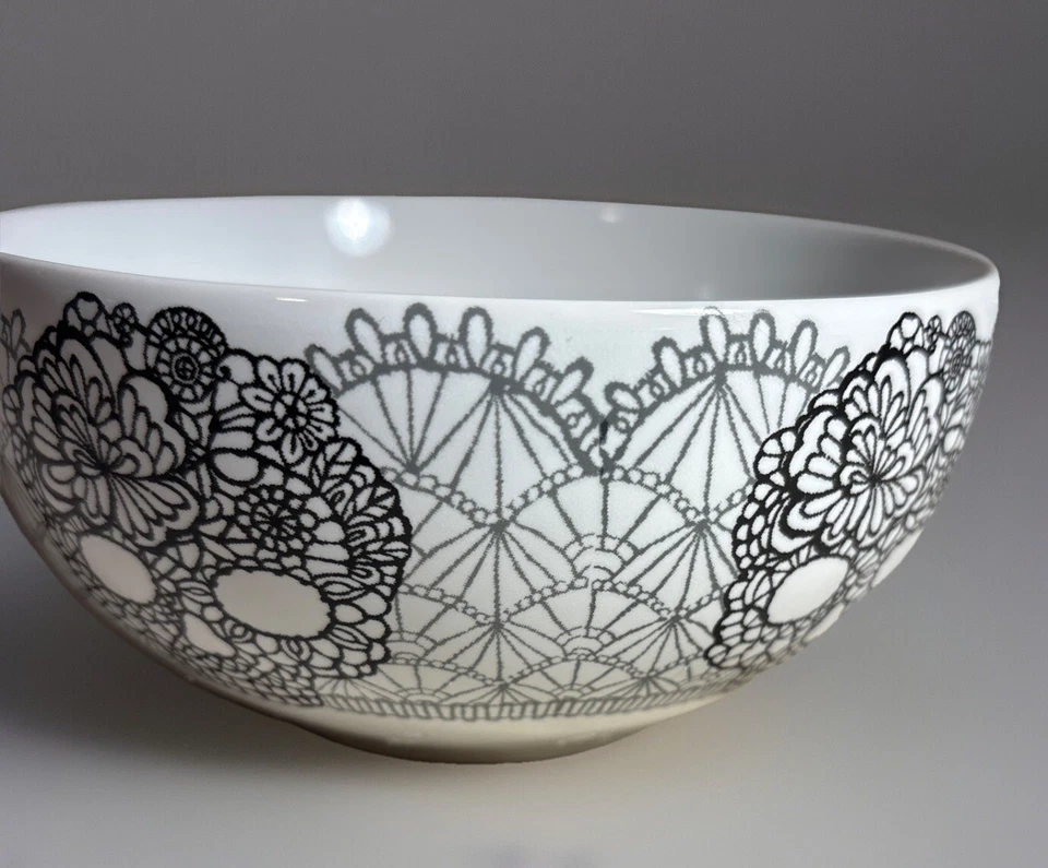 222 Conjunto de 3 Tigelas de Sopa de Renda Quinta Caveira - Halloween, Dia dos Mortos - Imagem 3 de 4