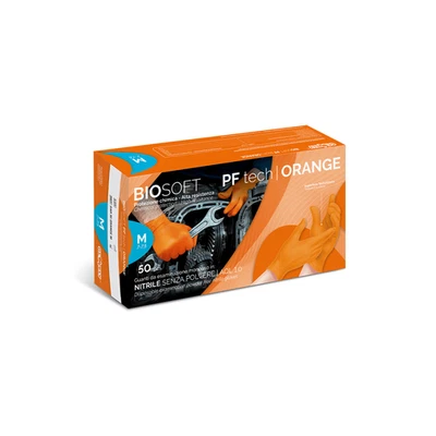 RAYS GUANTI IN NITRILE SPESSORATI TECH ORANGE 50 PZ. INDUSTRIA MECCANICI OFFERTA