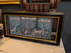 The Forest.  William Morris's Framed art. Woodland hare, fox, deer. 39cm