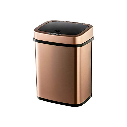Bedroom or Bathroom Automatic Touchless Infrared Motion Sensor Trash Can, 3 G...
