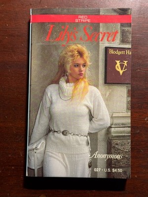 Lily's Secret Anonymous Red Stripe Books 1990 1980s Vtg PB BK