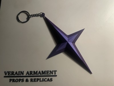 Hololive Production LA+ Darkness Tail Schlüsselanhänger, 3D-Druck Mehrfarbig Lila 