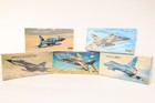 HELLER, un lot de 5 maquettes d'avions neuves à monter 1:72 ; lot N°26