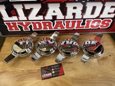 Chrome 2 Bar Straight Knockoff Spinners Smoothies 1 Set