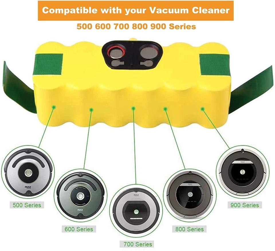 Batteria 4500mAh compatibile con iRobot Roomba 500 510 521 530 531 532 534 - Immagine 4 di 4