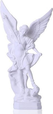 QIANLING San-Miguel-Arcangel-Statue, St.-Michael-Statue aus Kunstharz, 31,5 cm
