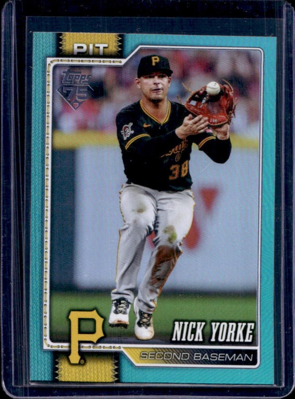 2026 Topps Nick Yorke Aqua Rainbow Foil #457 Pirates
