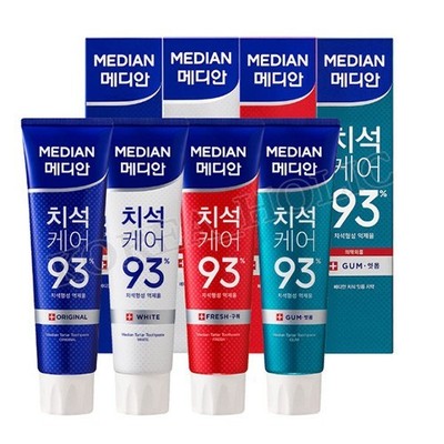 MEDIAN Dental IQ 93% Toothpaste 120g 4-Type Blue Red White Green