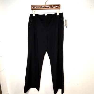 worthington dress pants modern fit Worthington Dark Blue Plaid Mid Rise Flare Modern Fit Dress Pants Womens Size 4